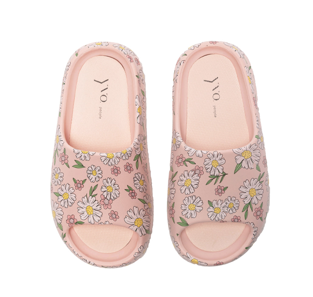 Molded Slippers - Retro Daisy Print