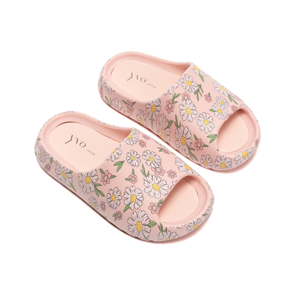 Molded Slippers - Retro Daisy Print