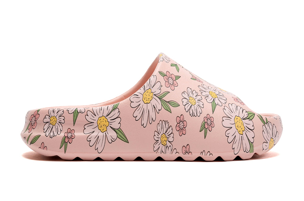 Molded Slippers - Retro Daisy Print