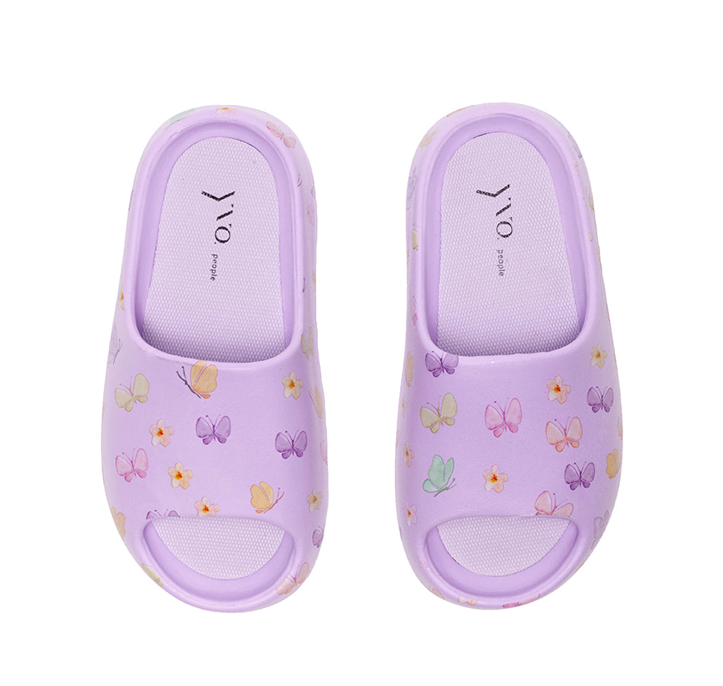 Molded Slippers - Butterfly Print