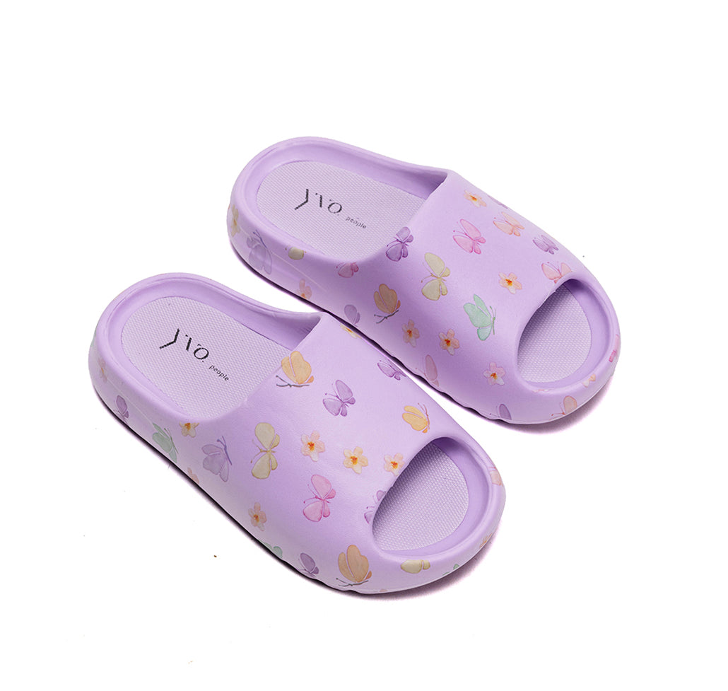 Molded Slippers - Butterfly Print